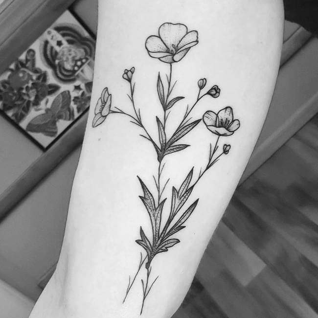 Linework, Blackwork, Fine Line tattoo by Stephanie James